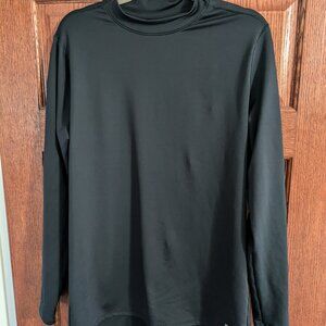 Under Armour Cold Gear Compression Shirt Mens Black Mock Neck Shirt - Large - VG